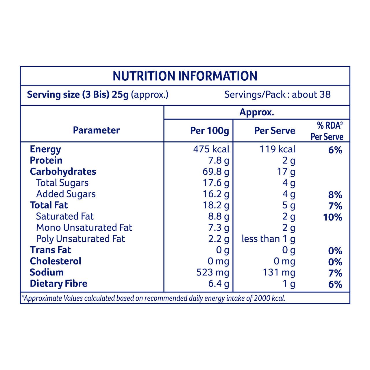 McVitie's High Fibre Biscuits With Goodness Of Whole Wheat Digestive Biscuits | Trans Fat-free