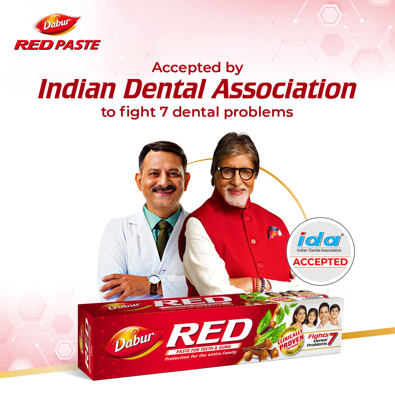 Dabur Red India's No.1 Ayurvedic Fluroide Toothpaste
