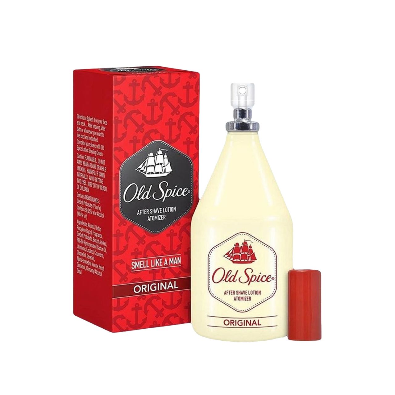 Old Spice Original Atomizer After Shave Lotion (150ml) & Gillette Mach 3 Shaving Razor Blades For Men (2 Cartridges) (2pc) Combo