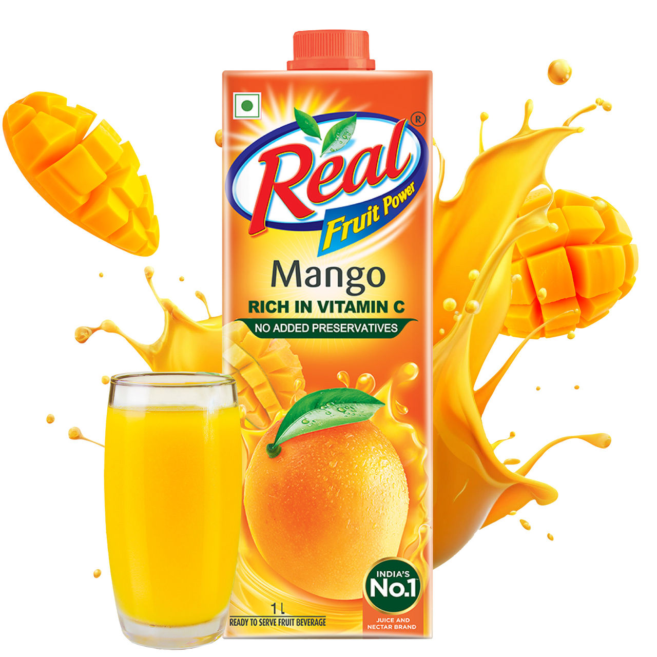 Dabur Real Fruit Power Mango Juice 1 l Combo