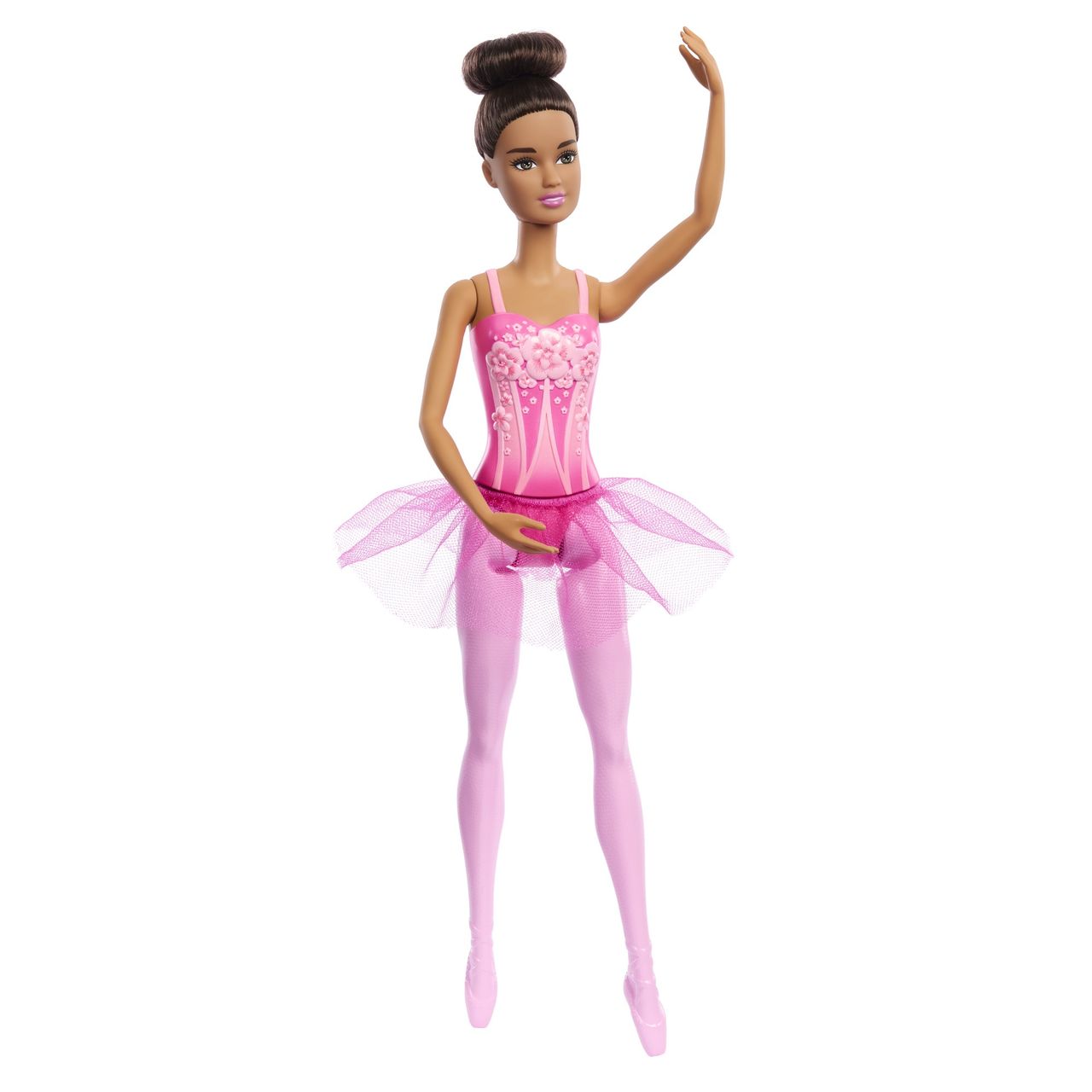 Mattel Barbie Ballerina Doll Wearing Pink Removable Tutu, Posed With Ballet Arms & En Pointe Toe Shoes