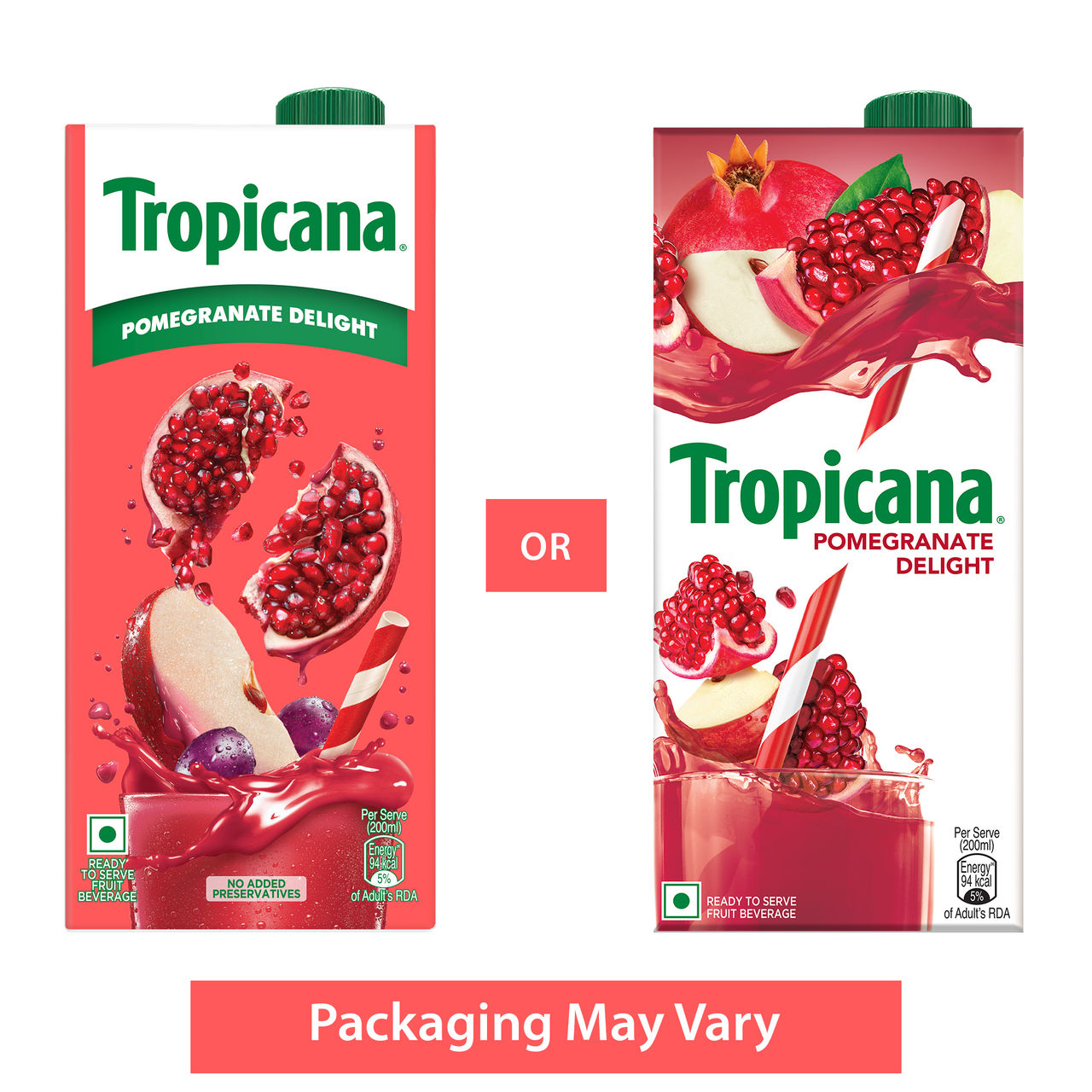 Tropicana Pomegranate Delight Fruit Juice Tetrapack 1 l Combo