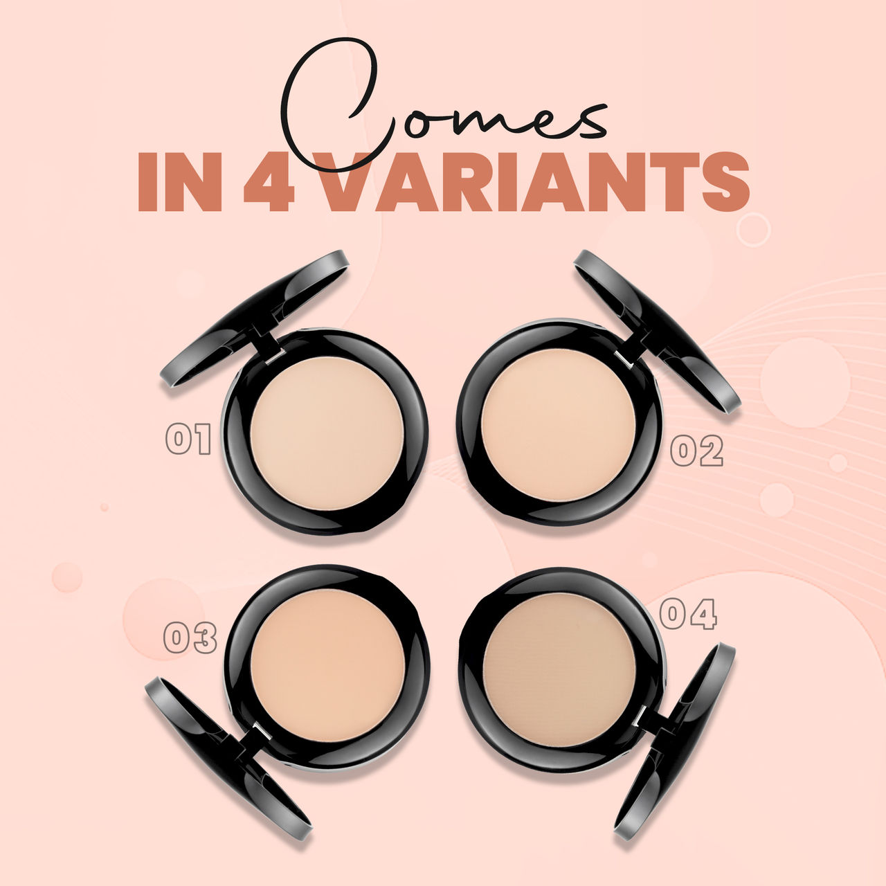 MARS Cosmetics Wonder 2 In 1 Compact With Mirror And Powder Puff (Shade-02) 16.0 GRAM