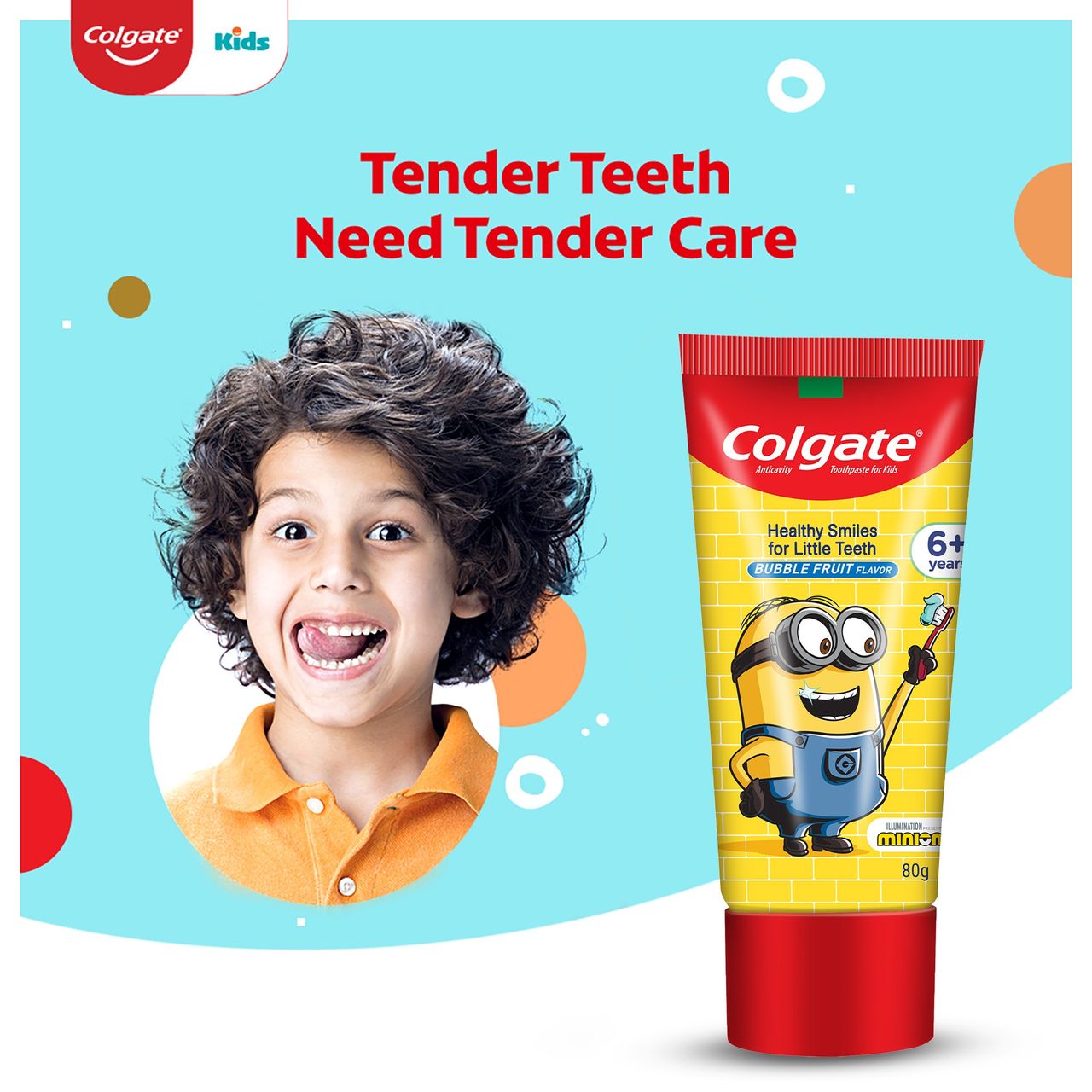 Colgate Toothpaste Minions Bubble Fruit Baby For Kids | Multicolour | 6+ years