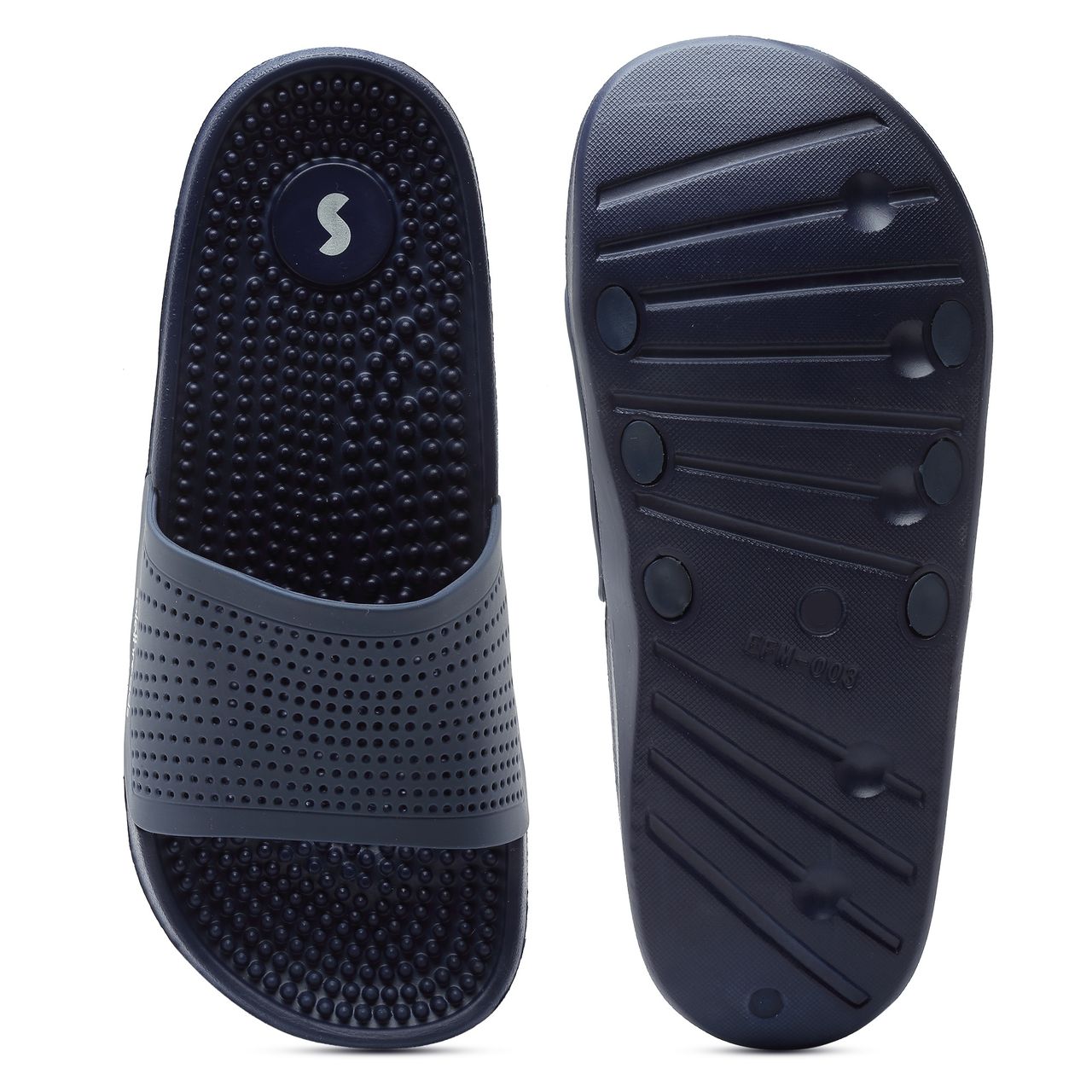 Solethreads Accuwalk Navy Slides for Men | Size - India-UK 9