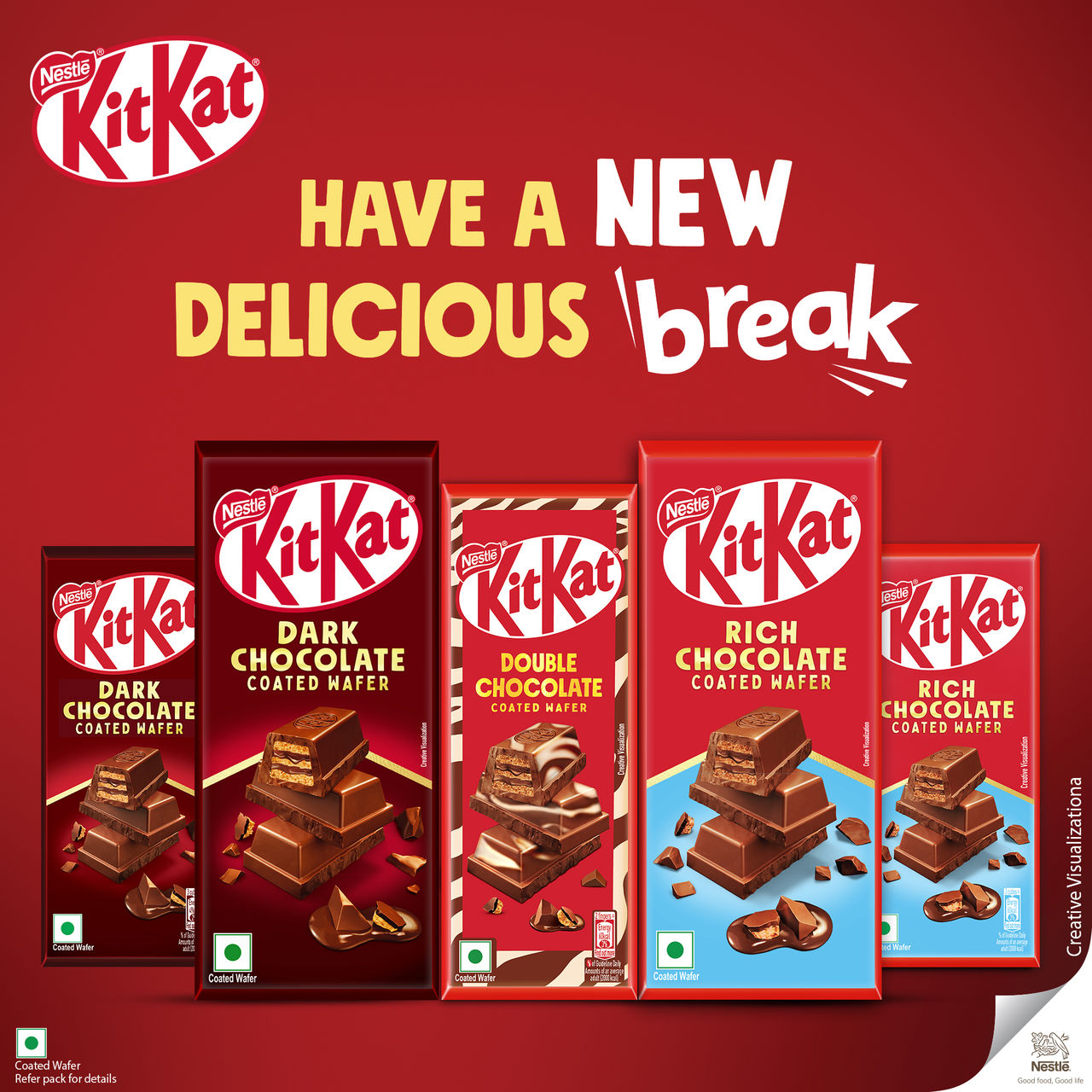 Nestle Kitkat Rich Chocolate Coated Wafer
