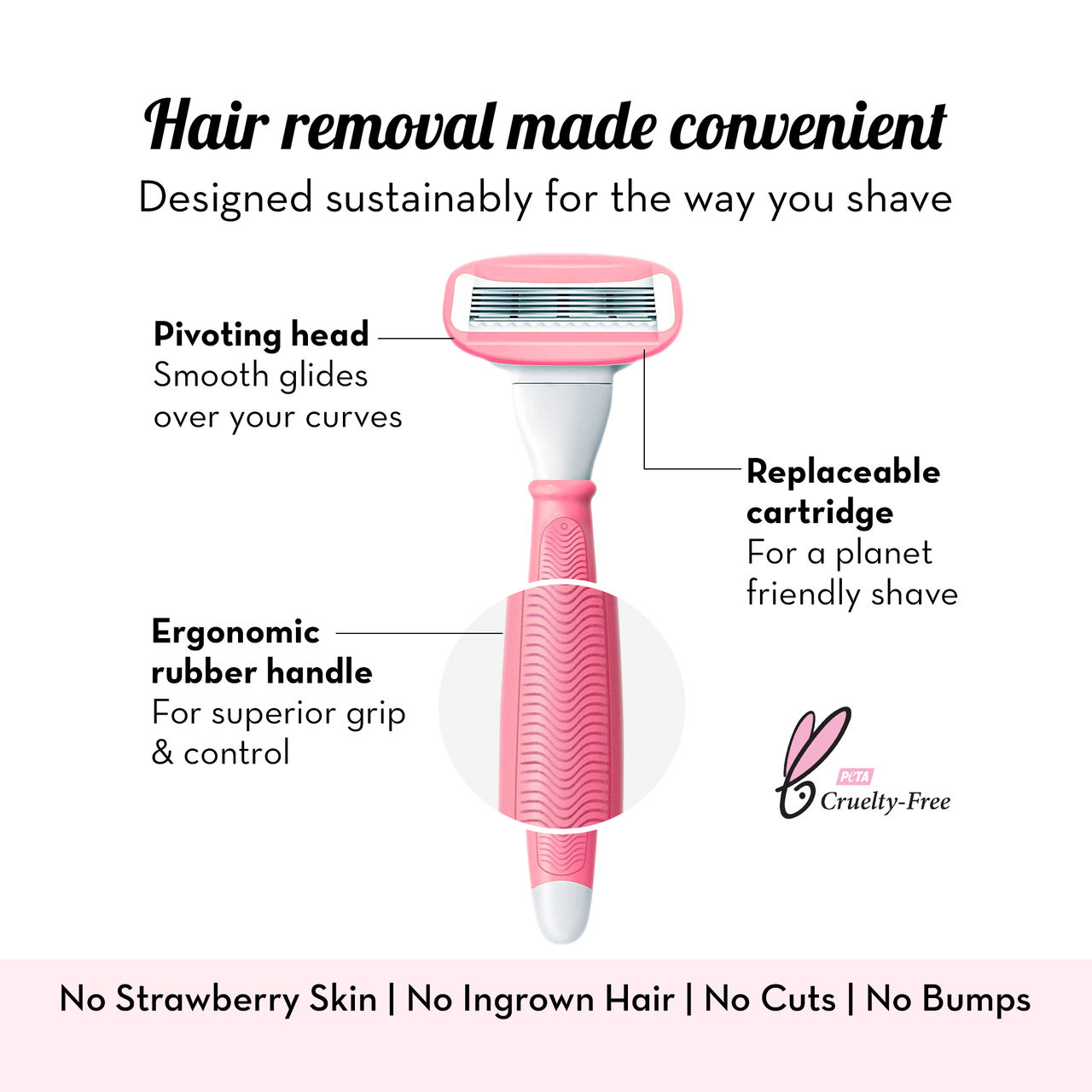 Plush Body Razor(1pc) & Plush Bikini Razor(2pc) Combo