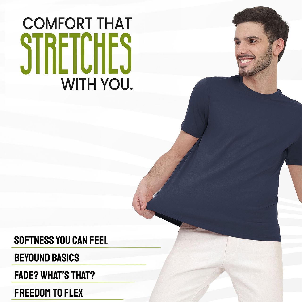 Freecultr Men's Organic Cotton T-shirts | Galaxy Blue | Size S