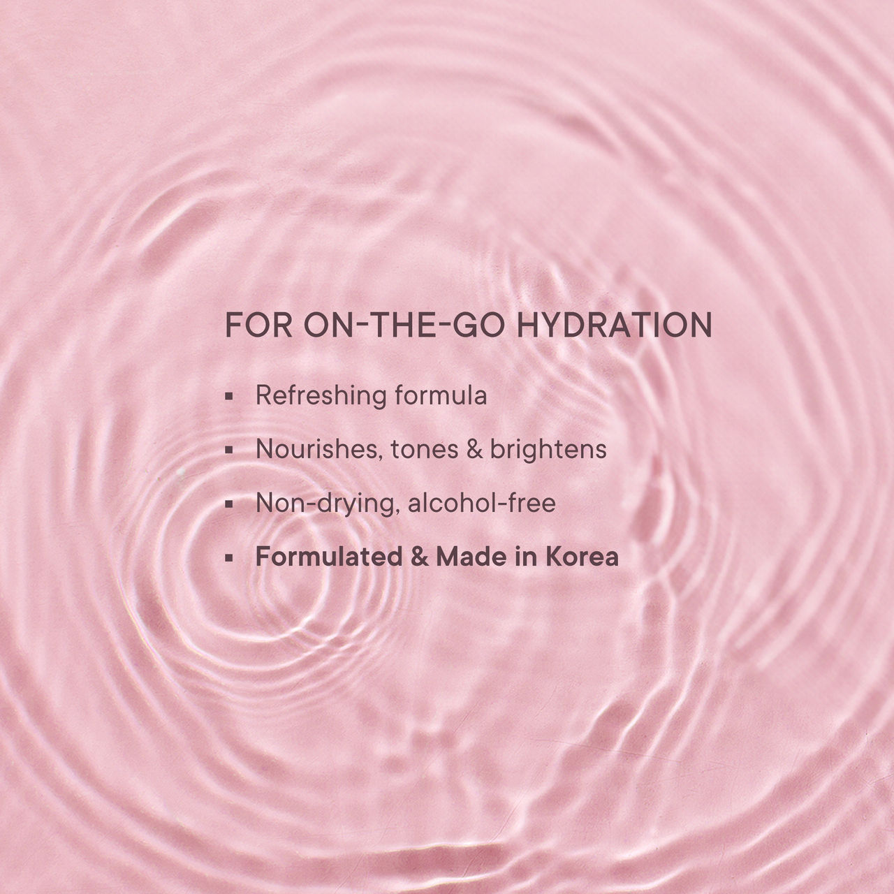 Quench Brightening Korean Face Mist with Cherry Blossom & Pearl Extracts Instantly Hydrates & Brightens