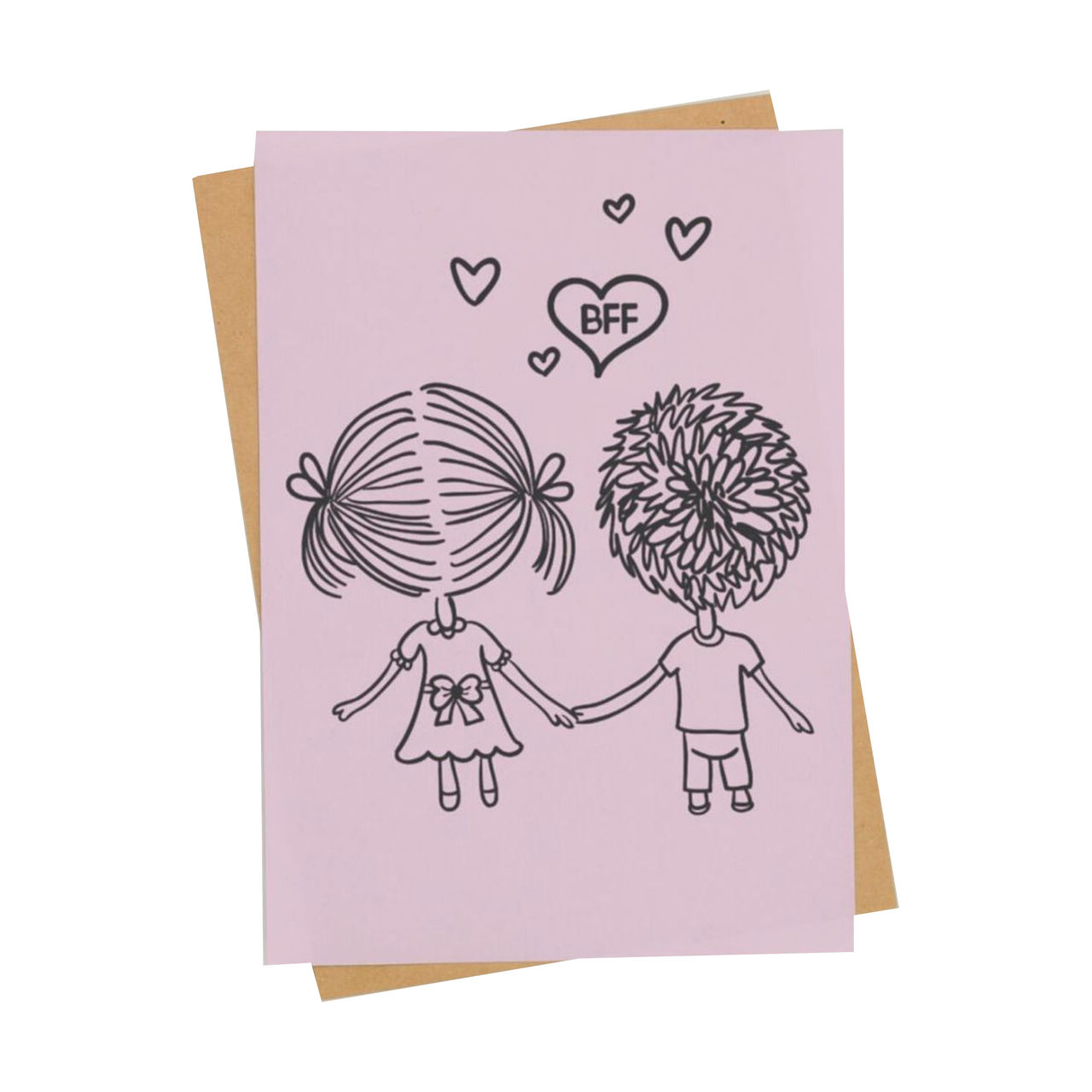 Mad Over Print Bff Card