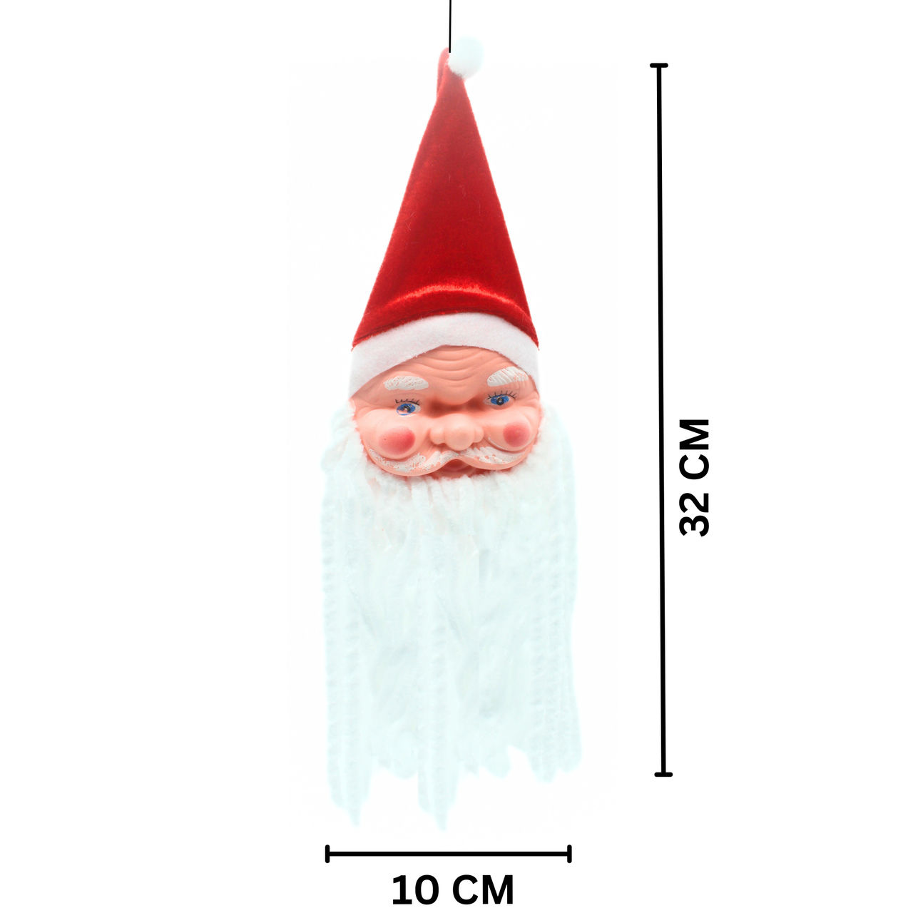 Santa Claus Face Hanging For Christmas Decoration -Large