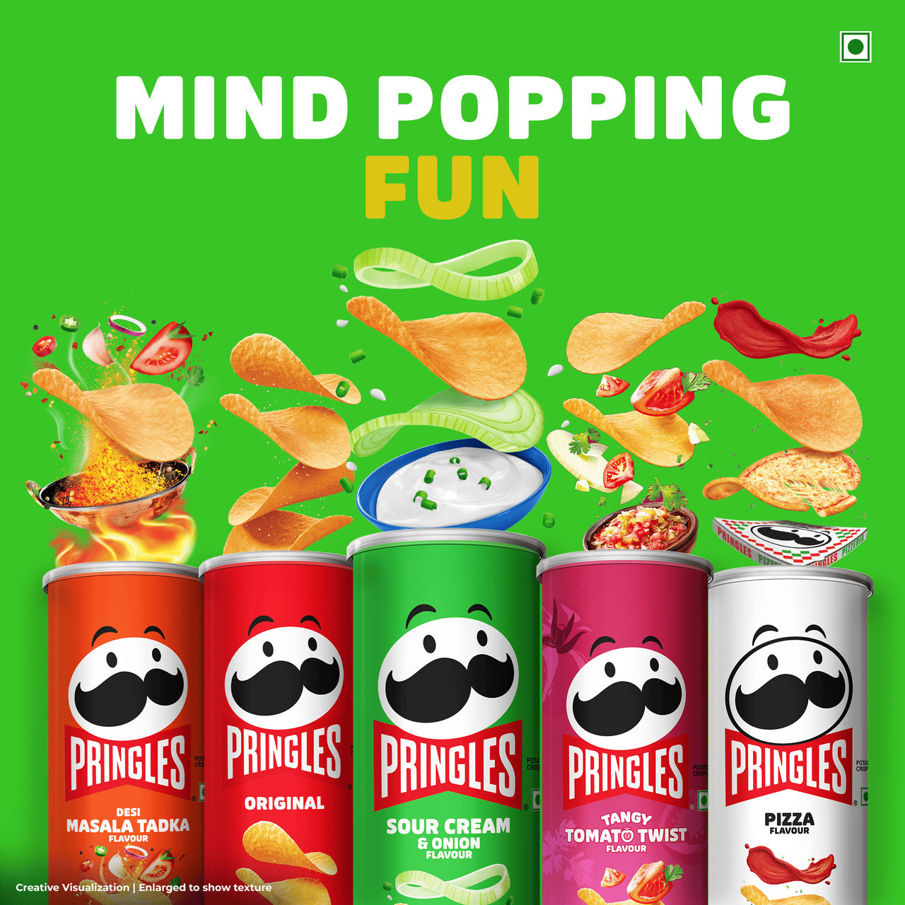 Monster Energy Drink(350ml) & Pringles Potato Crisps Sour Cream & Onion(134gms) Combo