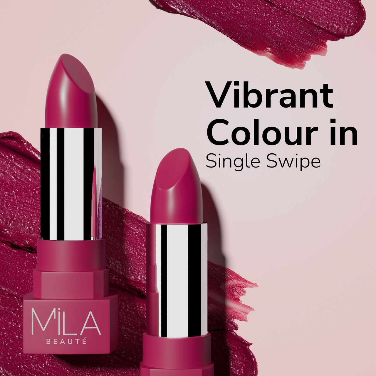 Mila Beaute Matte Lipstick Lightweight Highly Pigmented - Uncensored