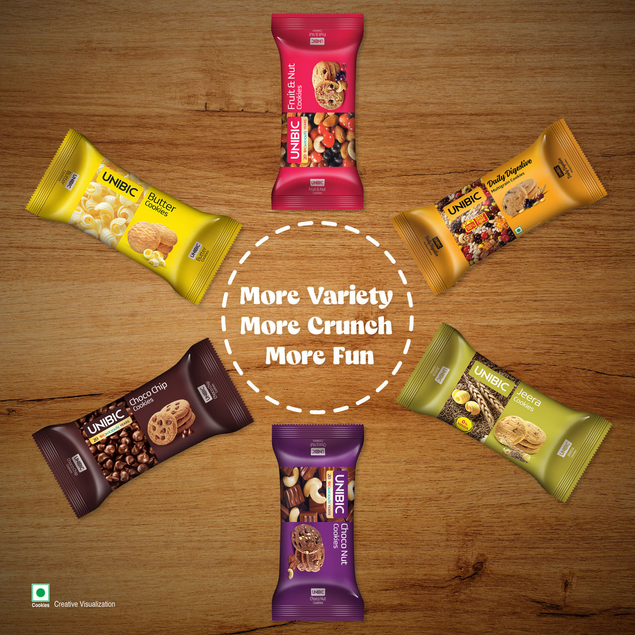 Unibic Assorted Cookies â€“ Pack of 6 450 gms Combo