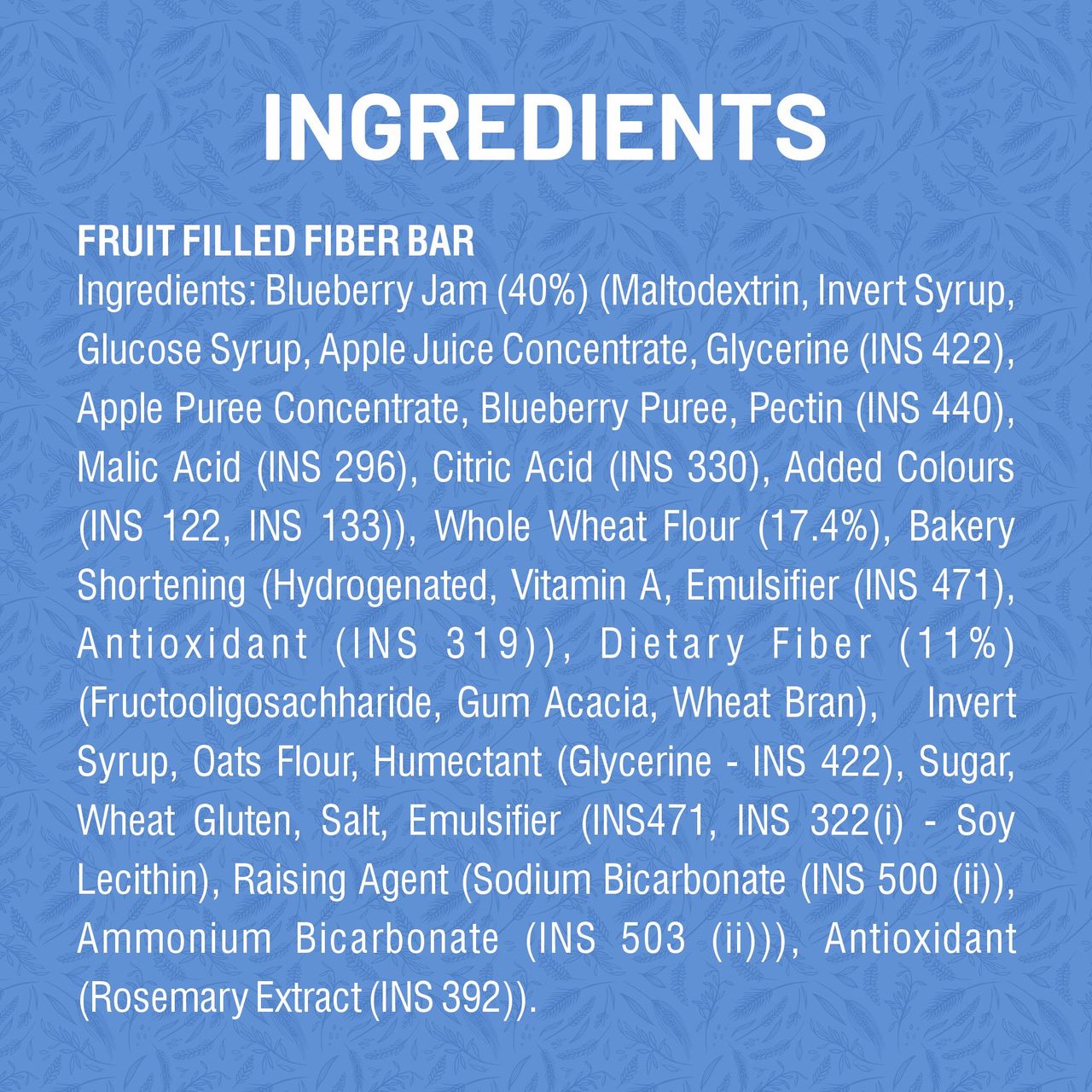 Rite Bite Blueberry Blast Fruitfill Fiber Energy Bar