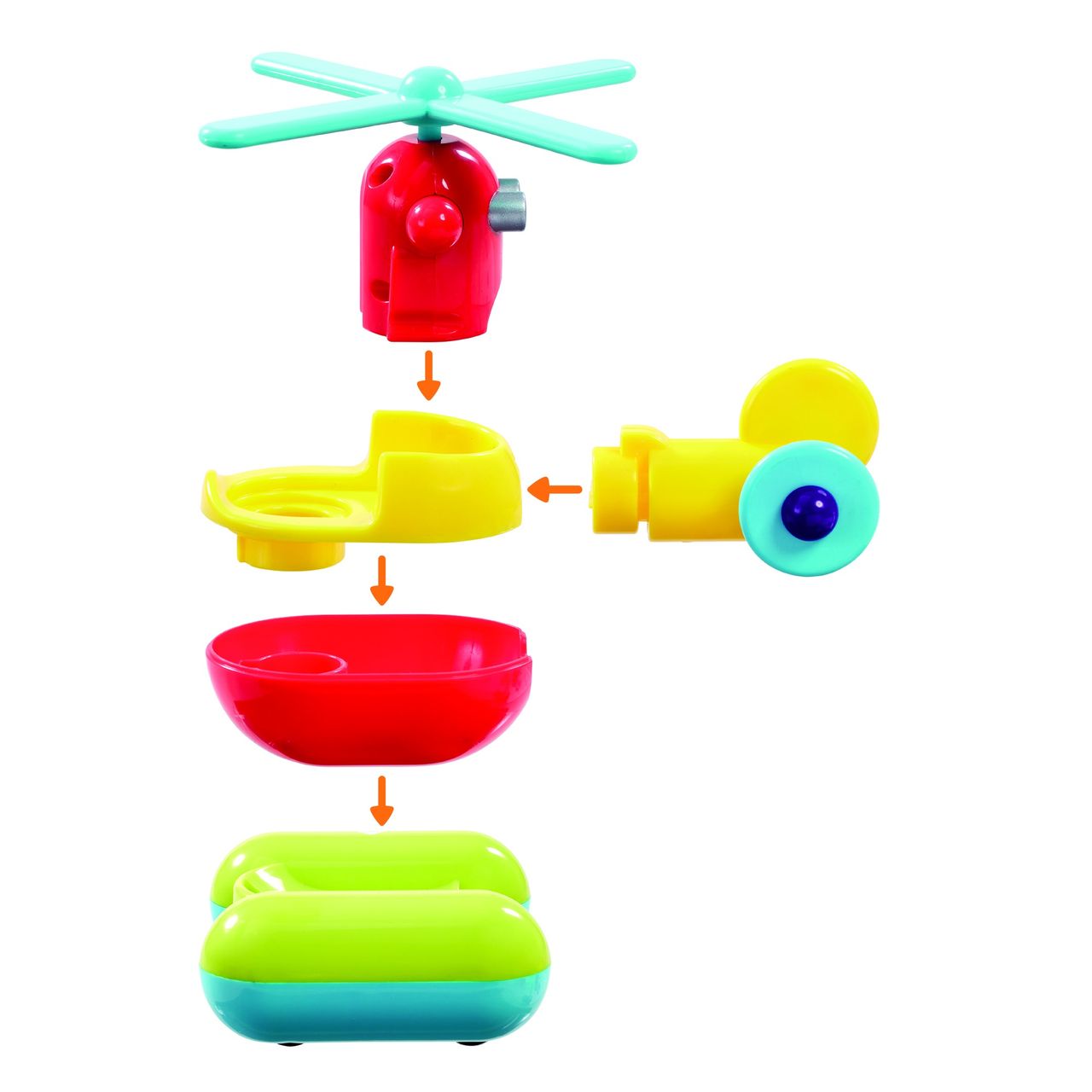Hamley's ELC Build & Play Helicopter Multicolour 18M+
