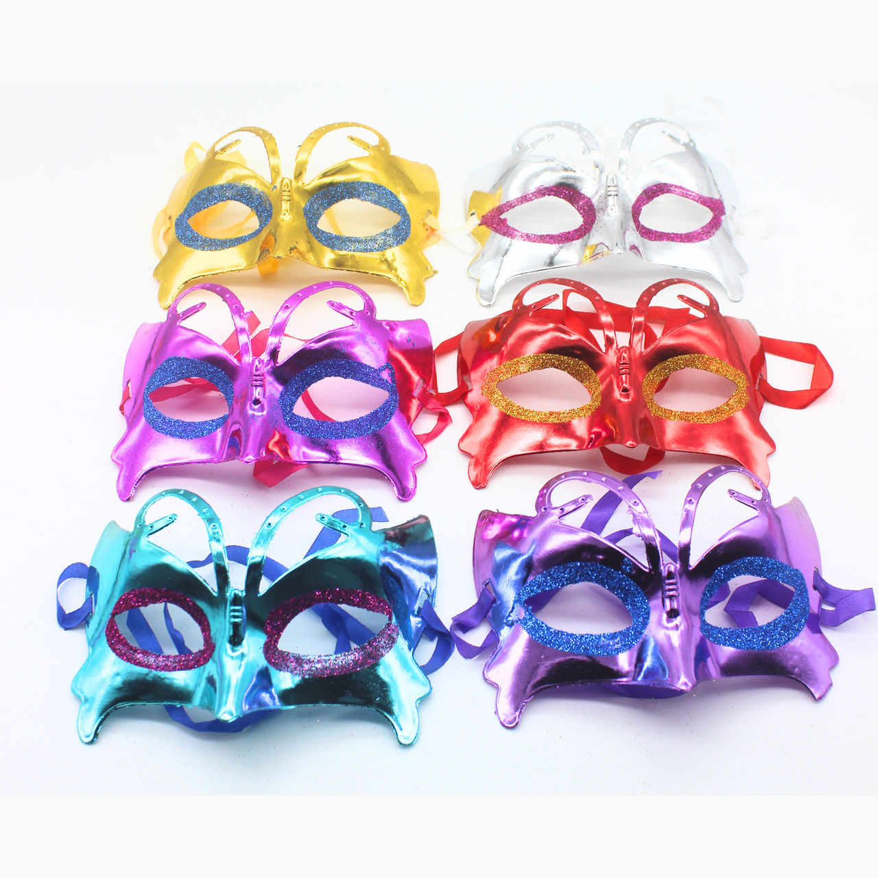 Glitter Eye Mask For Party (Colour May Vary)
