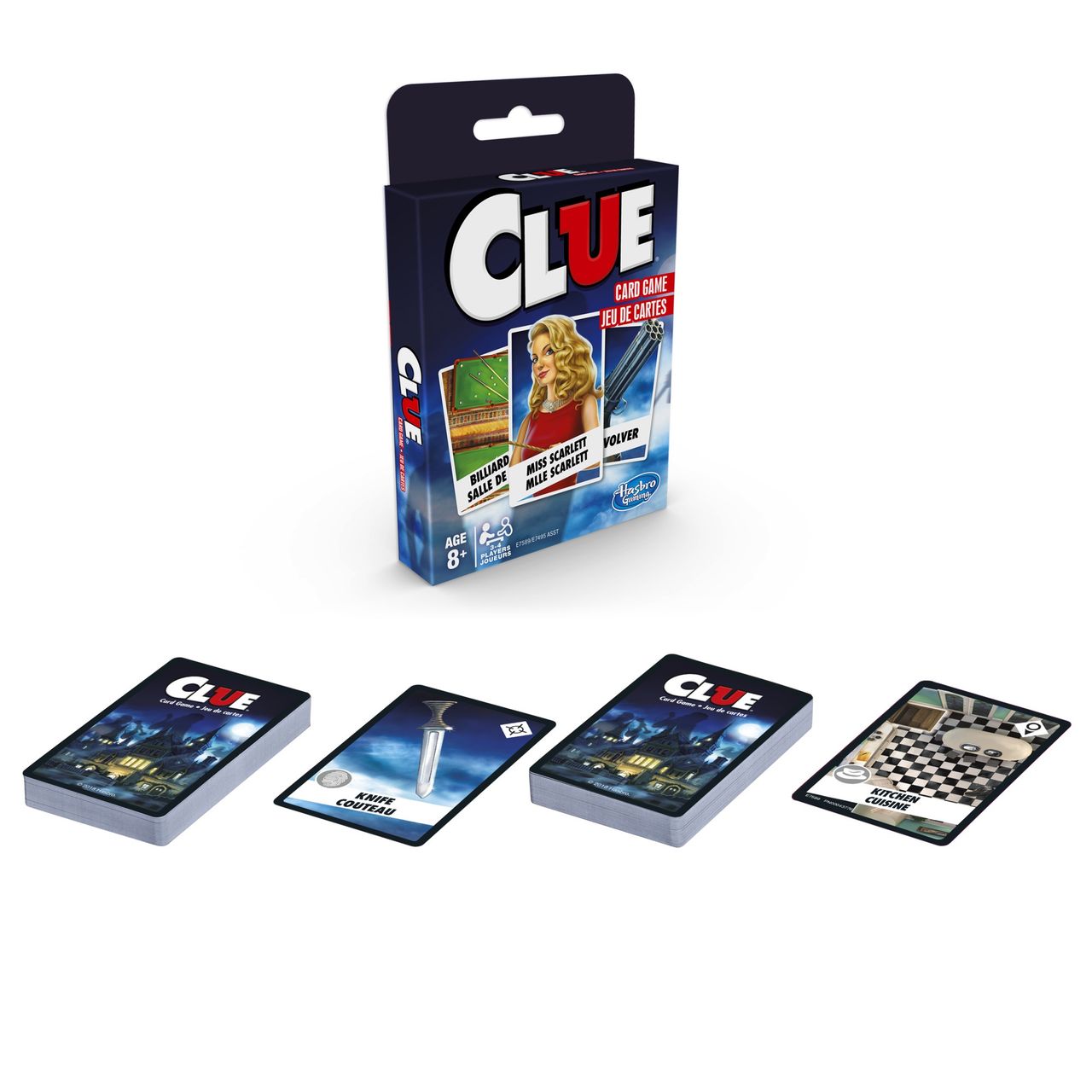 Hasbro Gaming Clue Card Game
