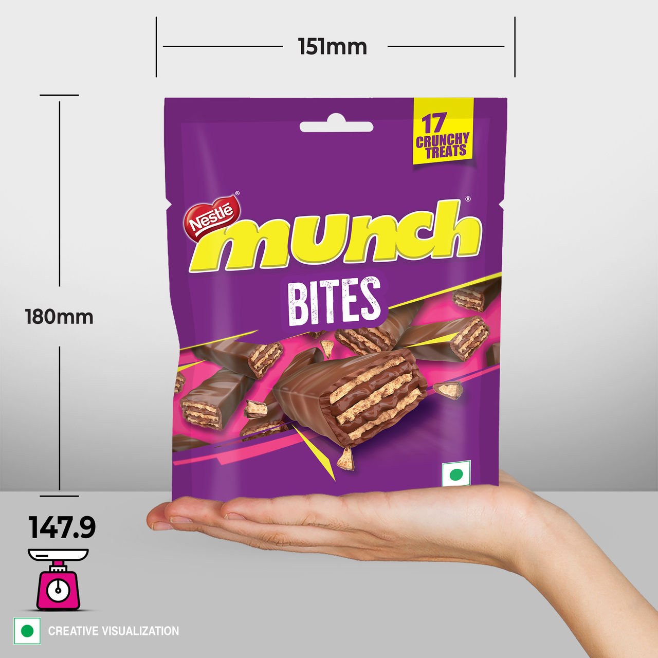 Nestle Munch Choco Coated Wafer Bar - Sharebag