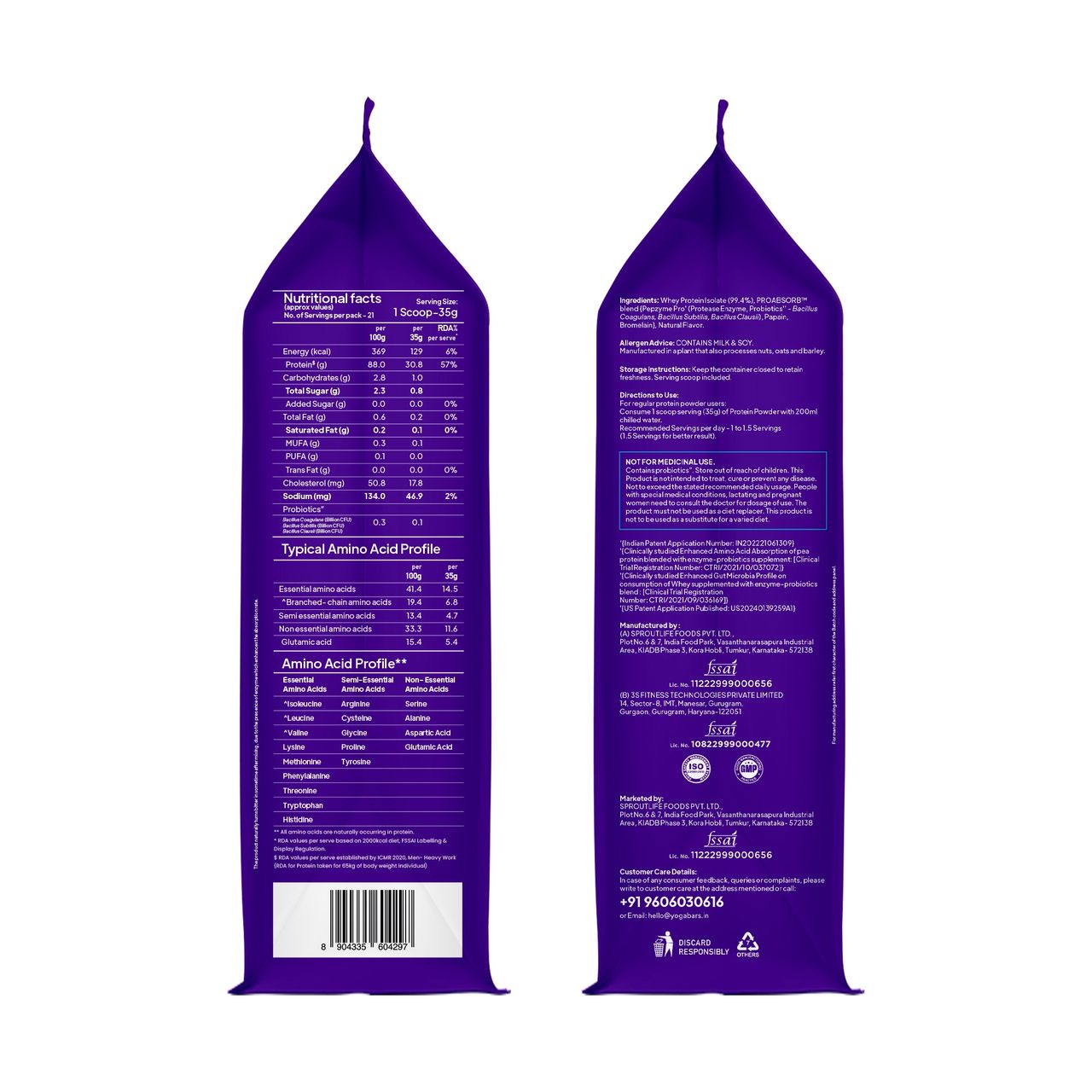 Yogabar Whey Protein Isolate