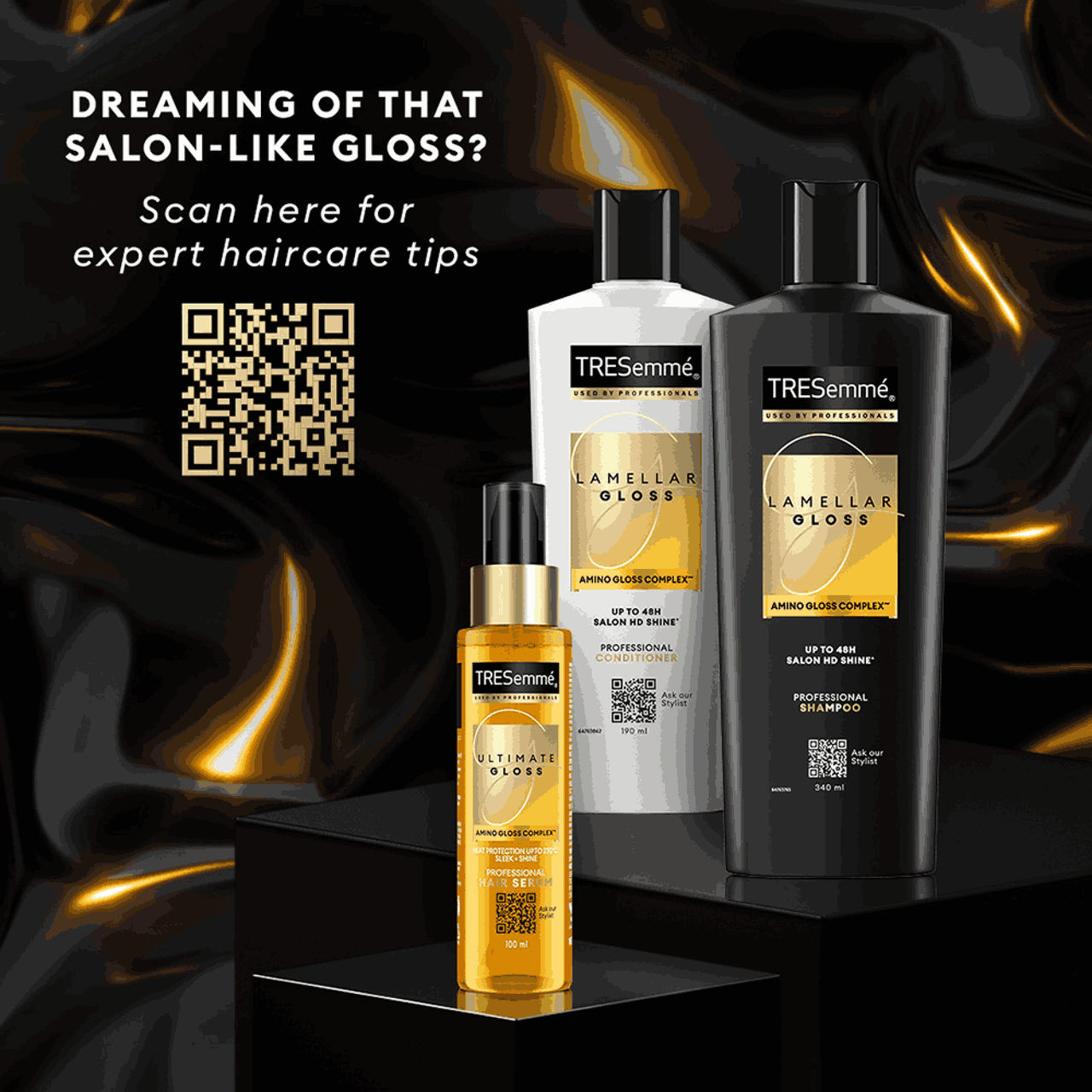 Tresemme Lamellar Gloss Shampoo, With Amino Gloss Complex, For Ultra Shiny, Glossy Hair