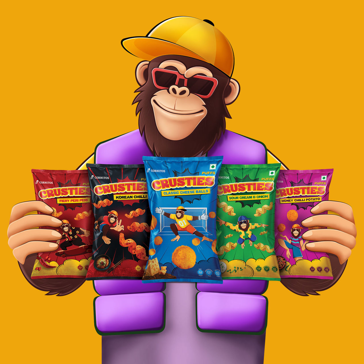 Cornitos Crusties Puffs Classic Cheese Flavour