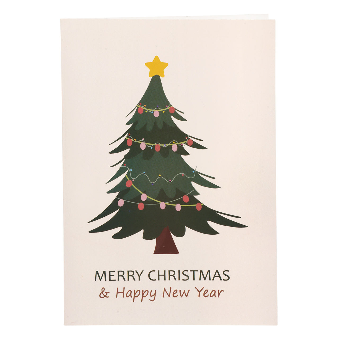 Quace Christmas Tree Seasons Greetings Card