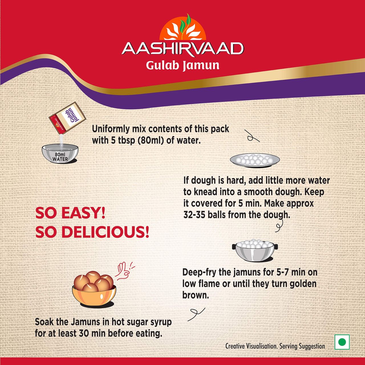 Aashirvaad Instant Mix - Gulab Jamun