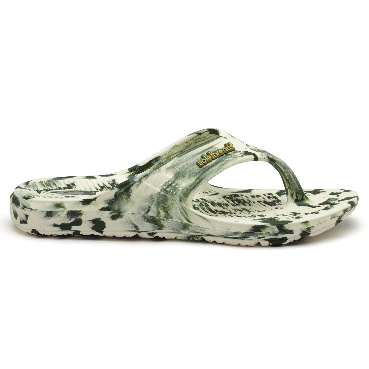 Solethreads Ortho Elite Marble Olive Flip-Flops & Slippers for Men | Size - India-UK 7