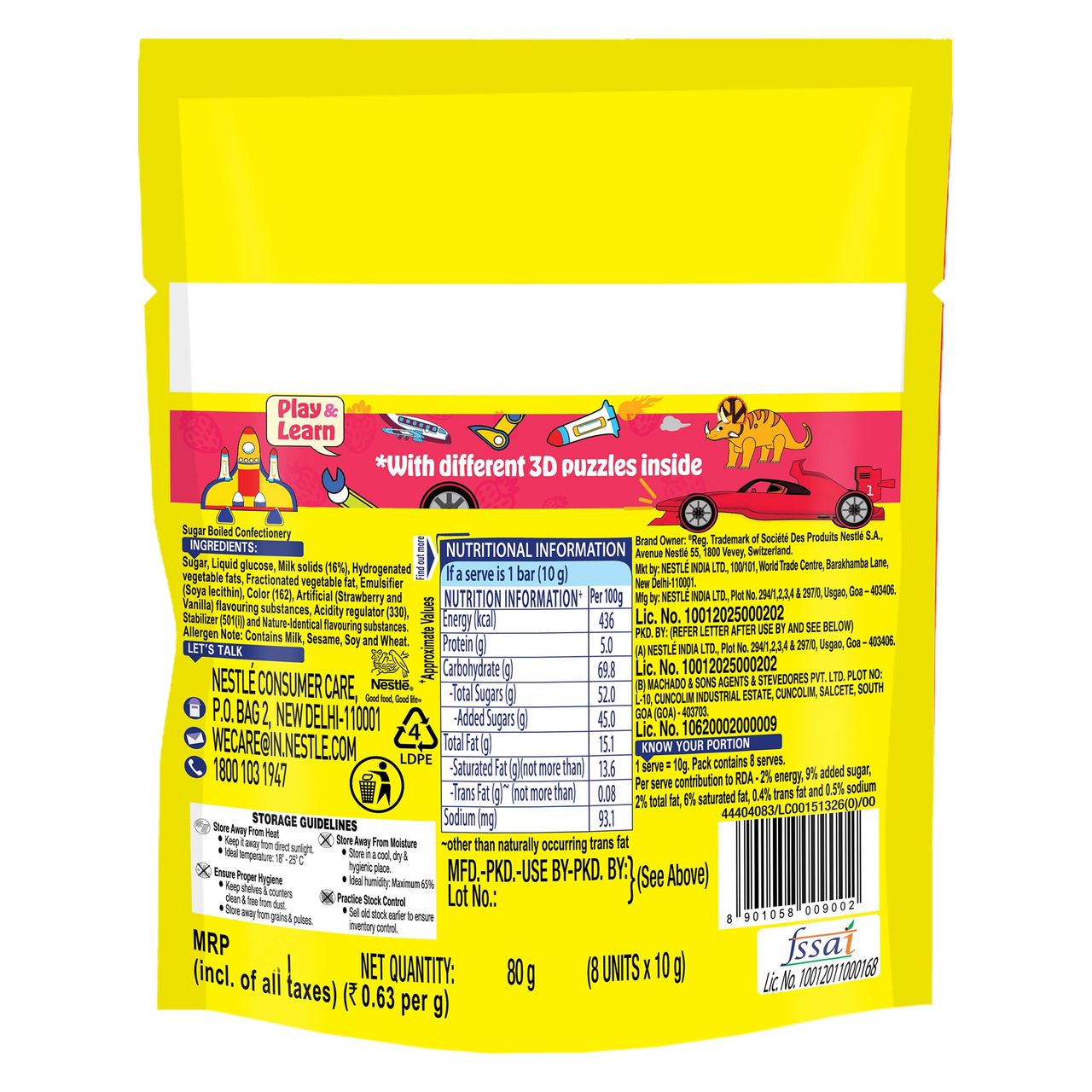 Nestle Milkybar Choo Strawberry Flavour Sharebag