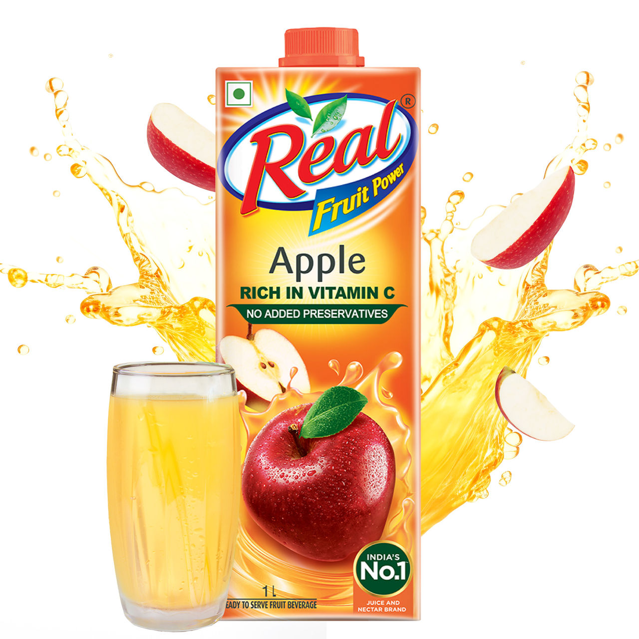 Real Fruit Power -Apple juice 1 l Combo