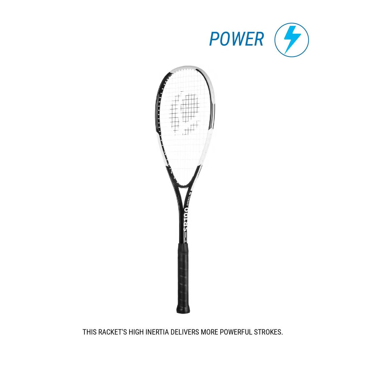 Perfly By Decathlon | Adult Squash Racket, Black