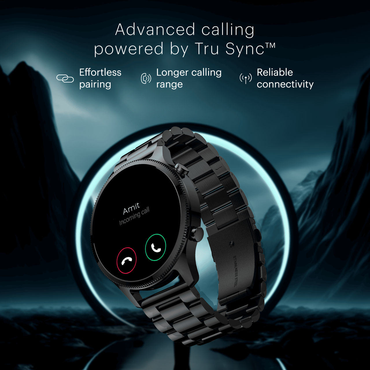 Noise NoiseFit Halo Plus Smartwatch - Elite Black