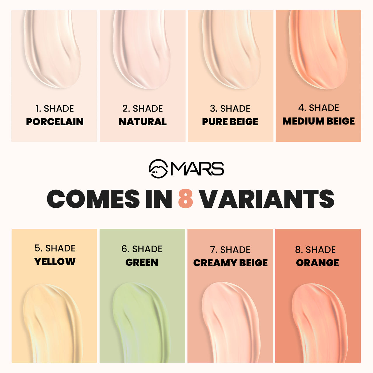 MARS Cosmetics Seal The Deal High Coverage Concealer (Orange)