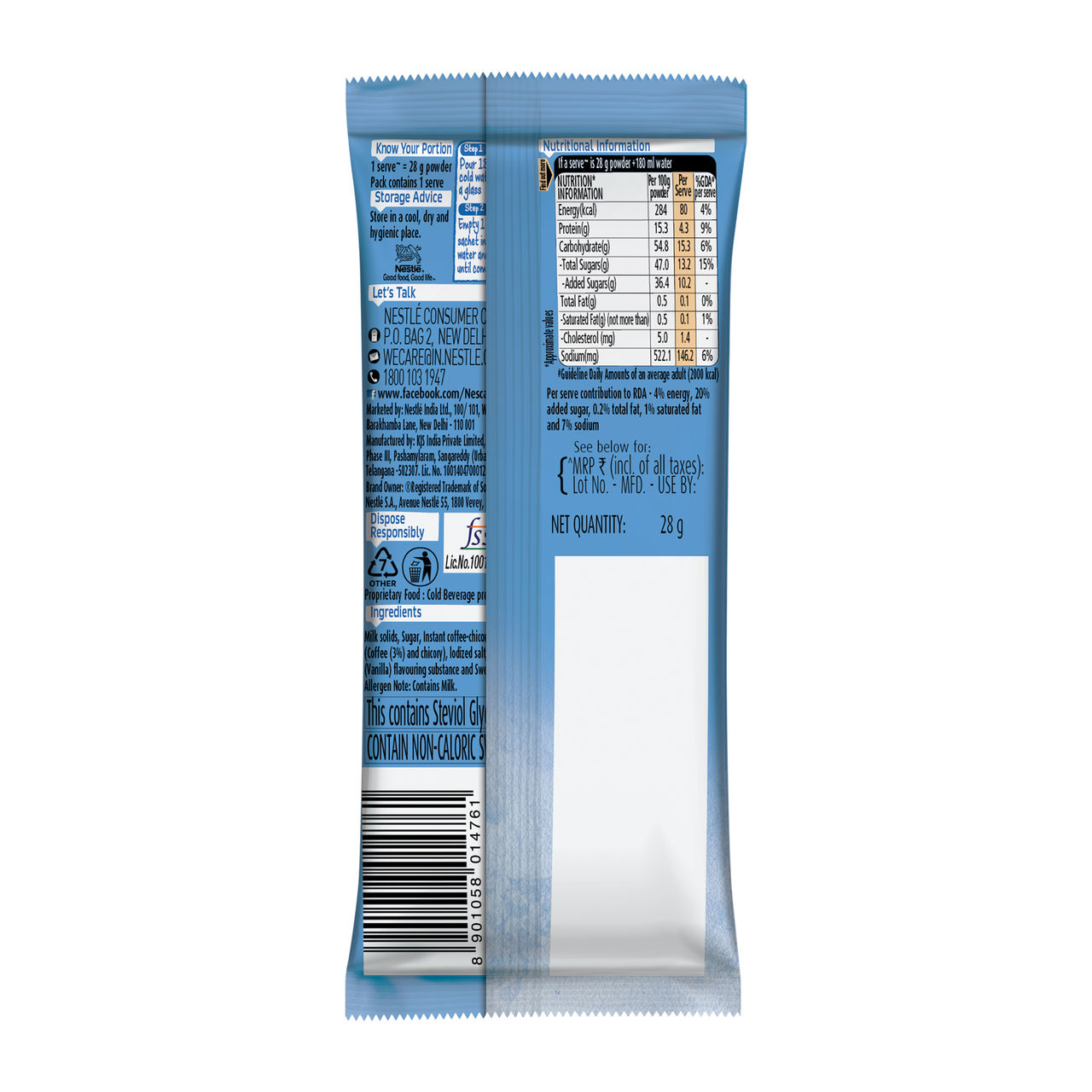 NESCAFE All in 1 Frappe Cold Coffee Premix