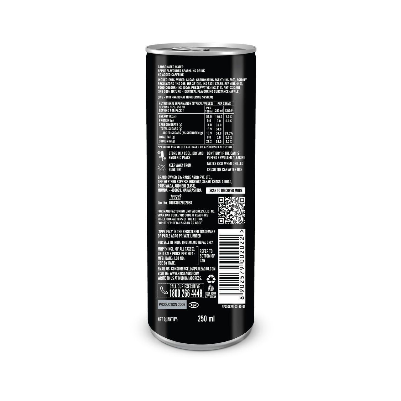 Appy Fizz Apple Soft Drink | Can