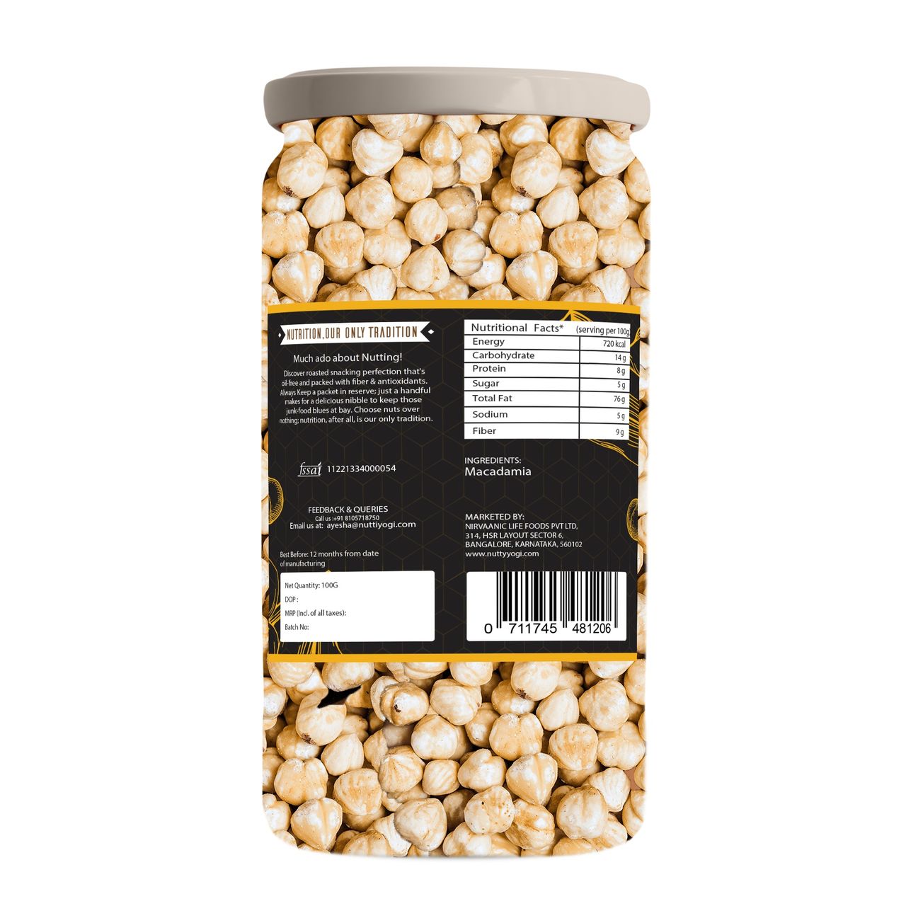 Nutty Yogi Australian Macadamia Nuts
