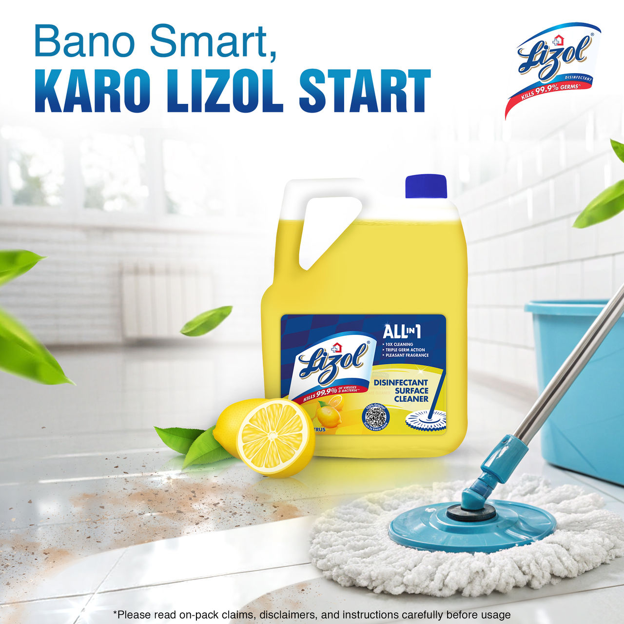 Lizol Citrus Floor Cleaner Liquid