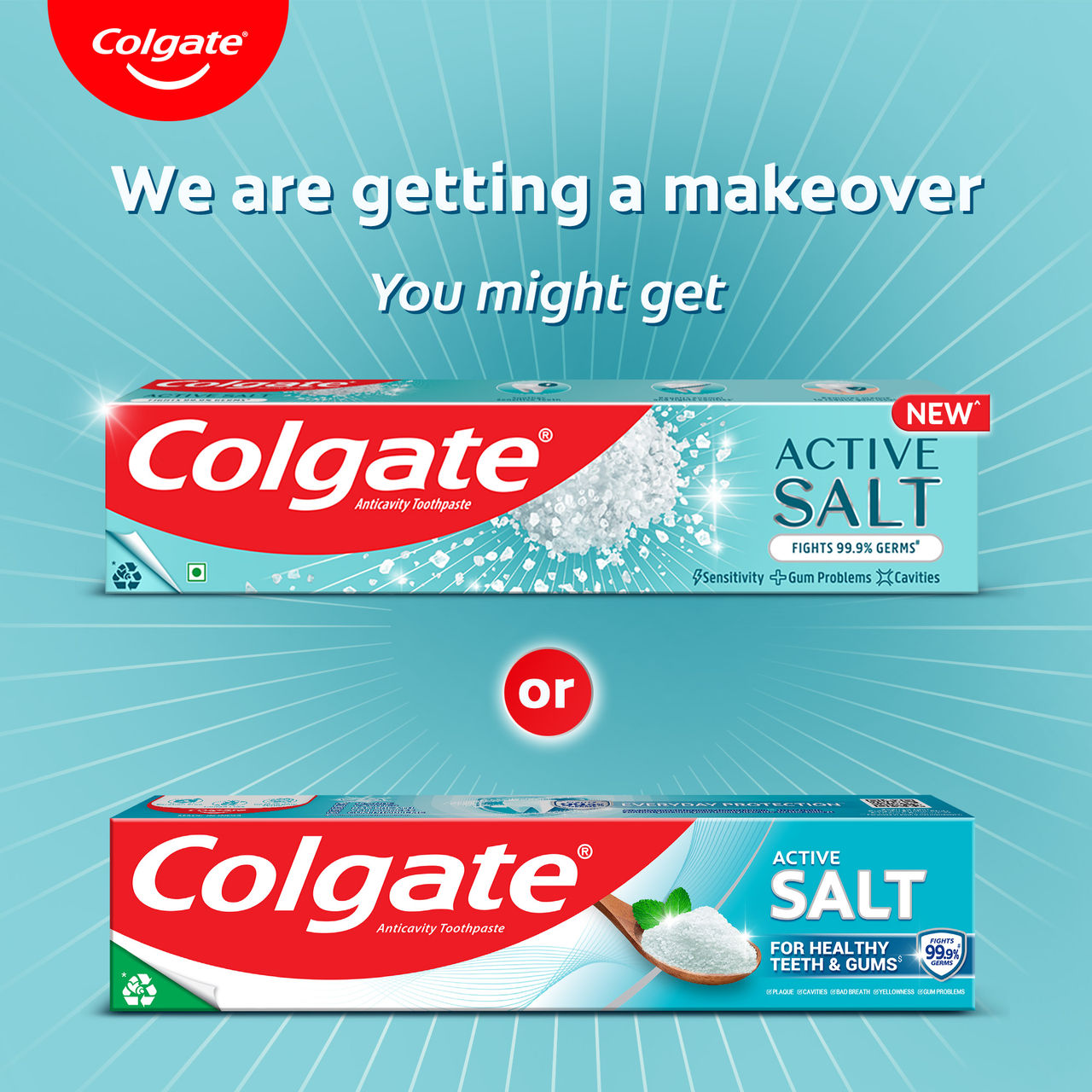 Colgate Active Salt Toothpaste, Germ Fighting Toothpaste for Healthy Gums and Teeth (Saver Pack)