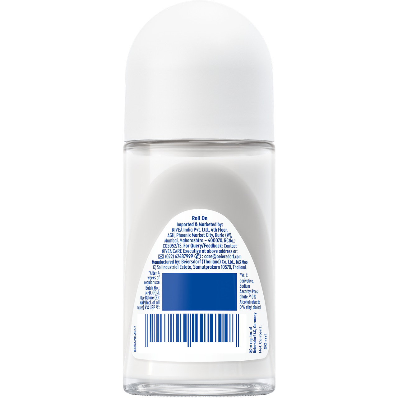 Nivea Natural Glow Even-toned & Smooth Skin 72h Protection Roll On 50 ml Combo