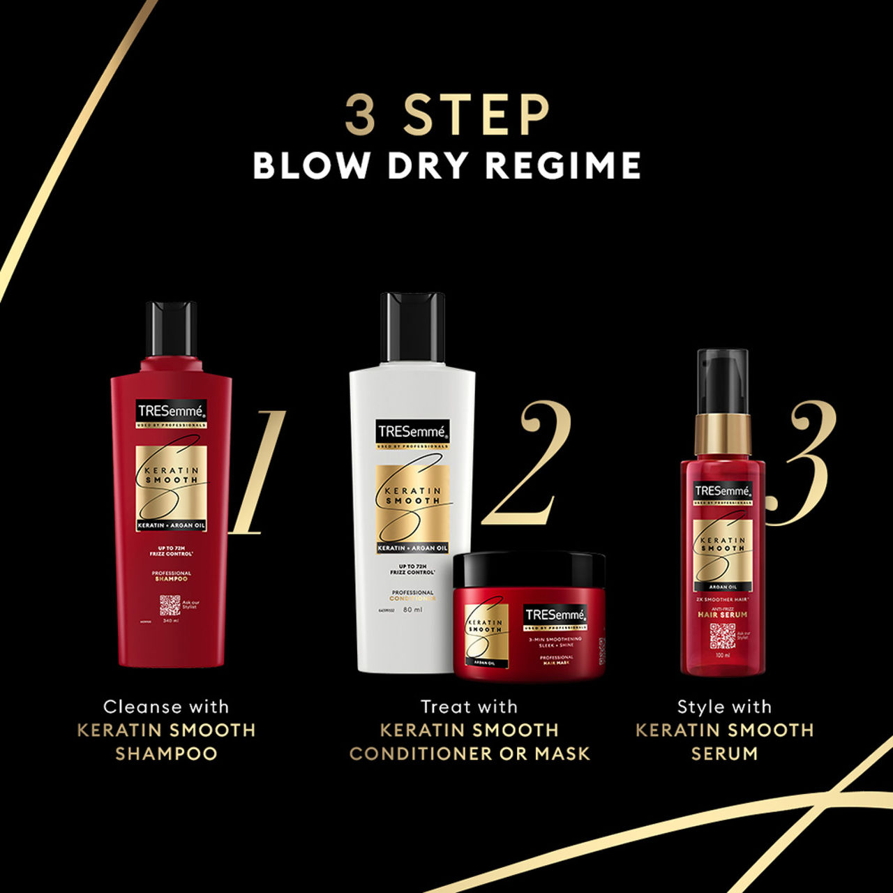 Tresemme Keratin Smooth Conditioner, With Keratin