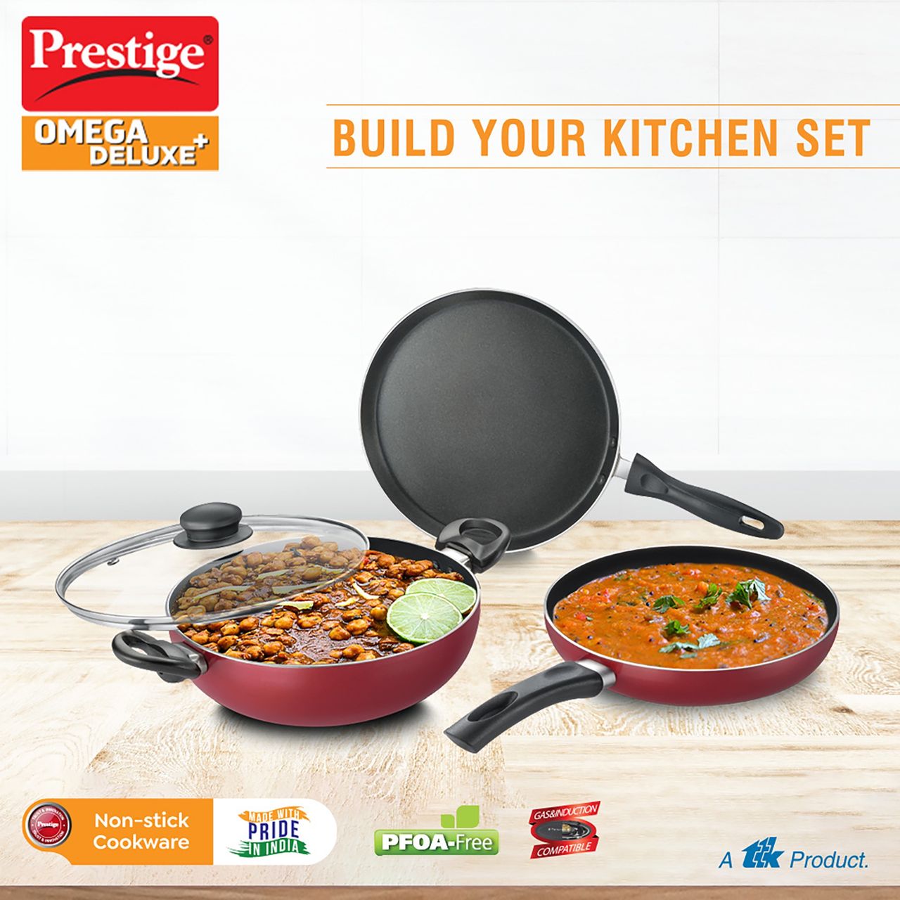 Prestige Omega Deluxe Plus BYK Set of 3
