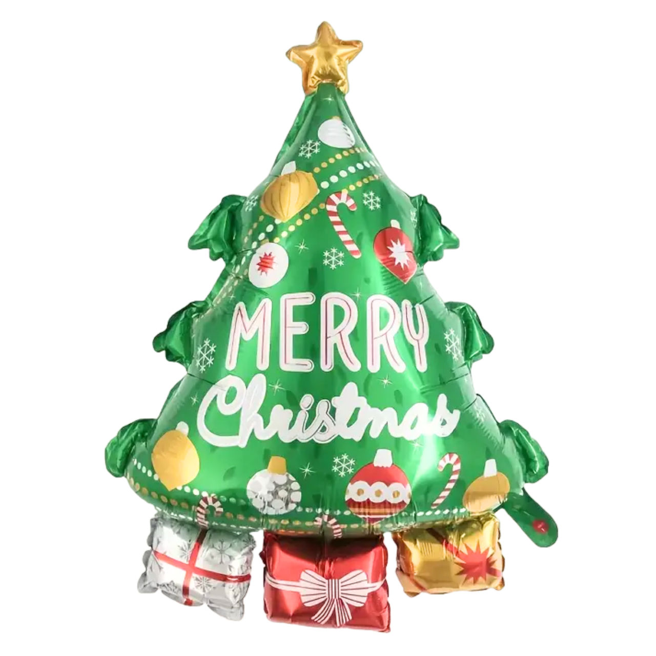 Christmas Tree Foil Balloon, Assorted Color & Design