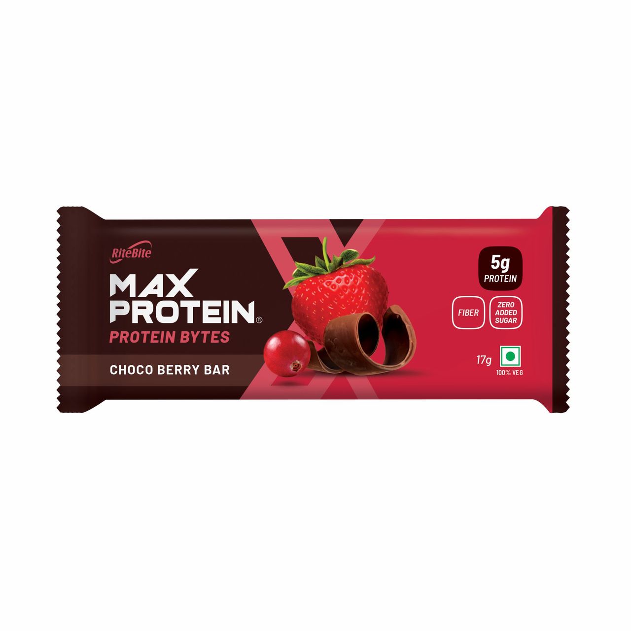 Ritebite Max Protein 5g Protein Bar Choco Berry Bytes 17 g Combo