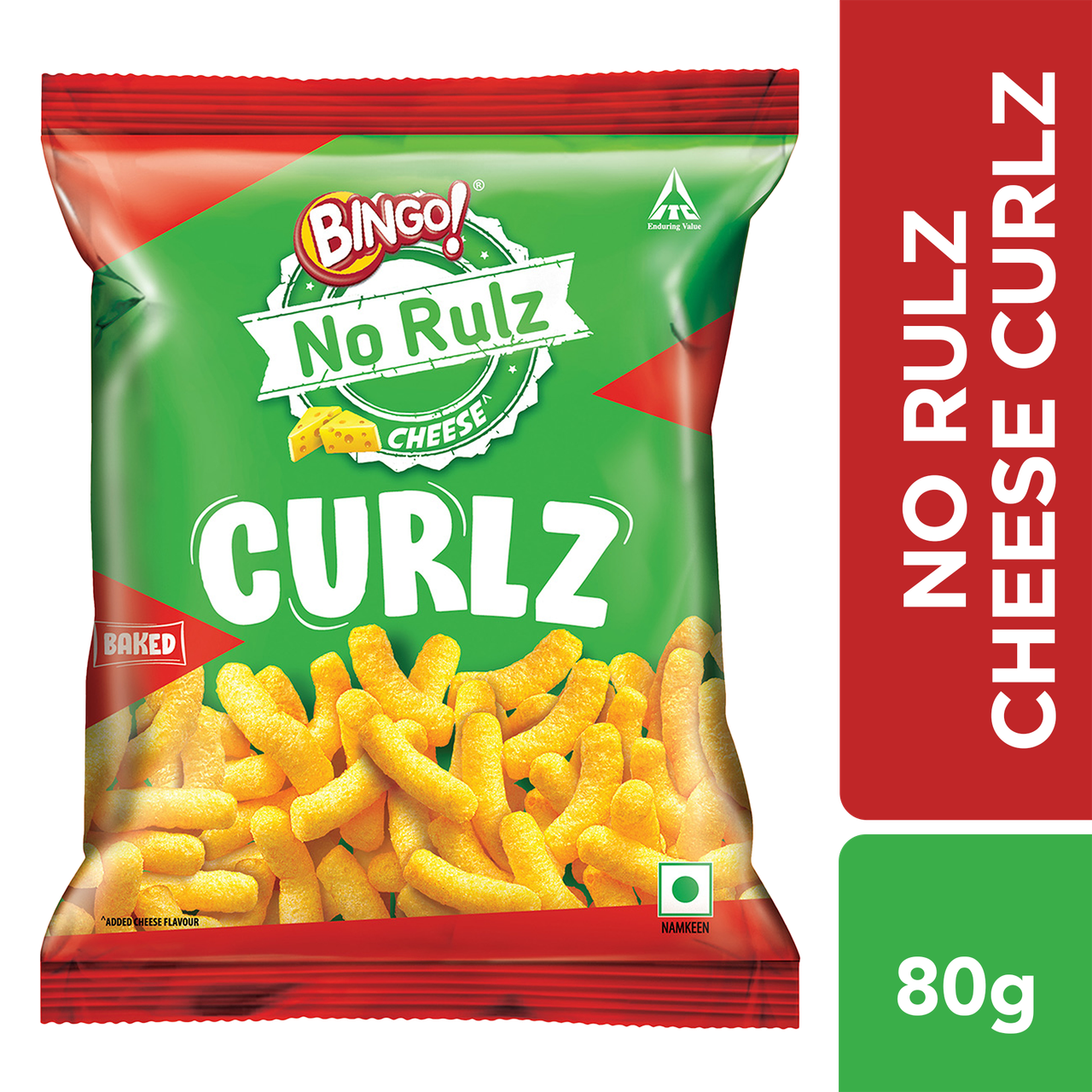 Bingo! No Rulz Cheese Curlz 80 g Combo