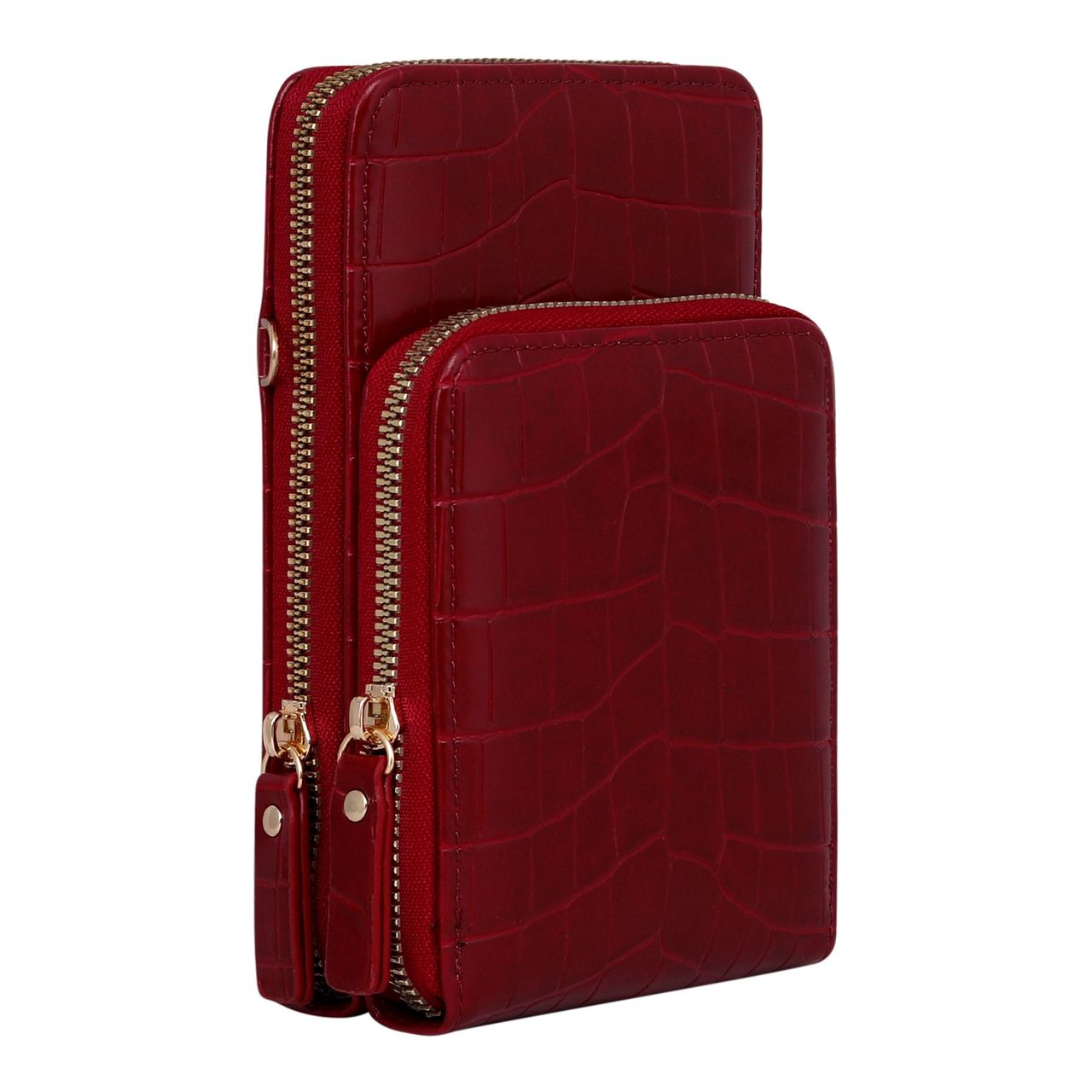 Lino Perros Women's Structured Sling Bag | LWSL00514 | Red