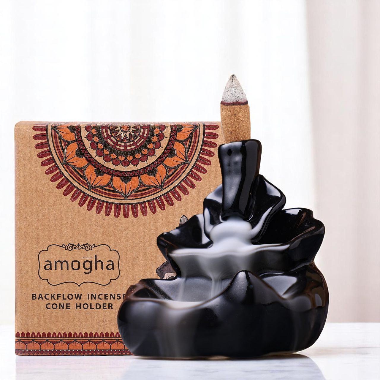 Iris Amogha Backflow Incense Cone Holder | Waterfall