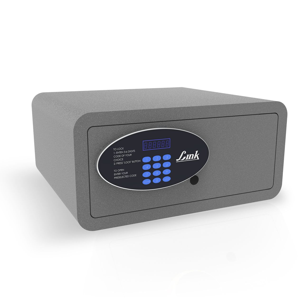 Link Smart Safe Locker - 28L Fingerprint & PIN Access | Grey | Citron LS-SF-03