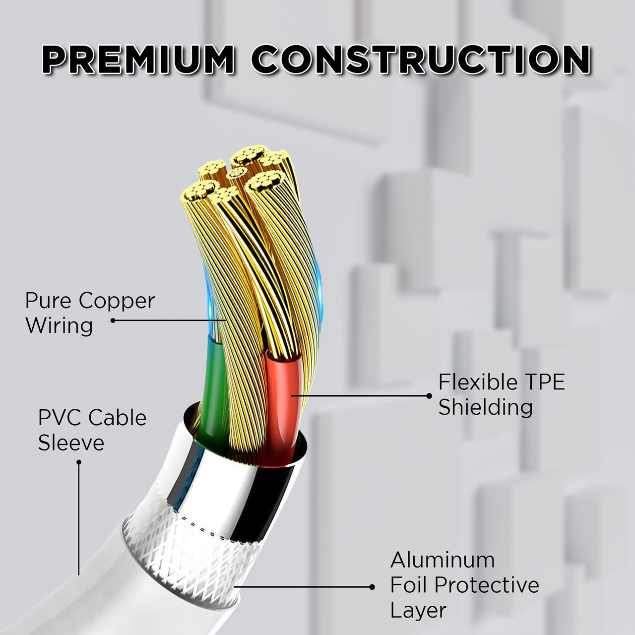GIZMORE WCL156 27W Type-C to Lightning 3A Fast Charging Cable