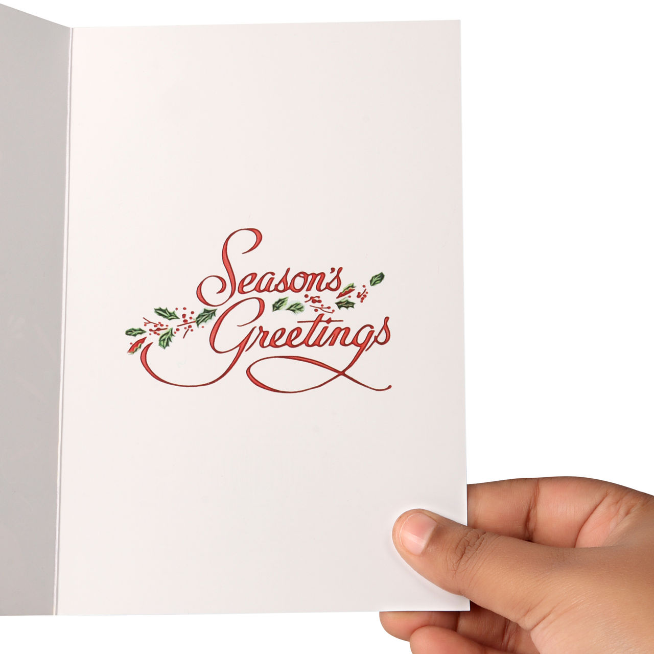 Quace Christmas Tree Seasons Greetings Card